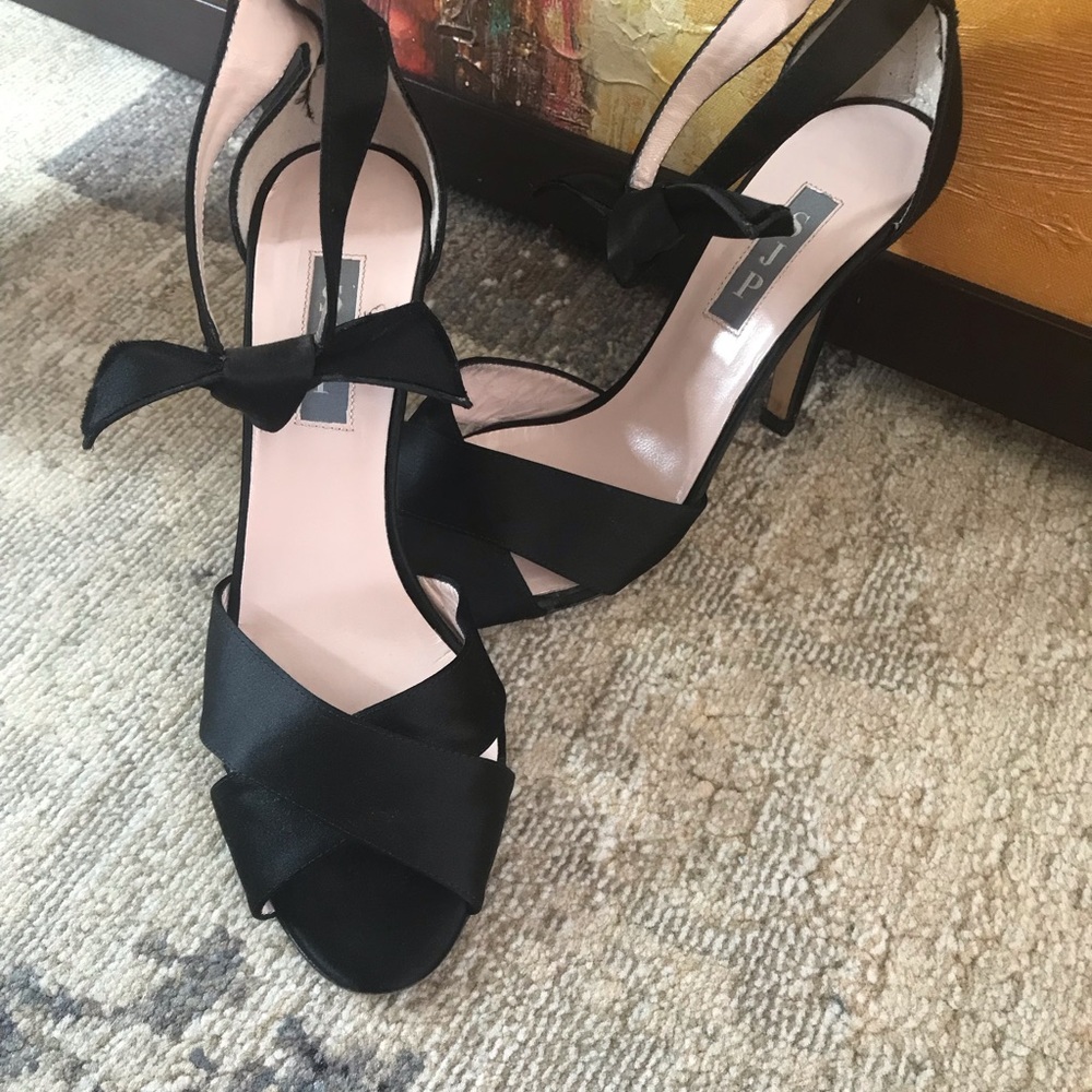 SJP by Sarah Jessica Parker
Buckingham Satin Ankle-Tie Sandal - Picture 13 of 16